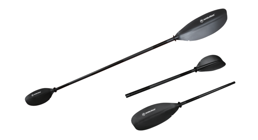 Two-Piece Adjustable and Detachable Combi Kayak Paddle for Adults