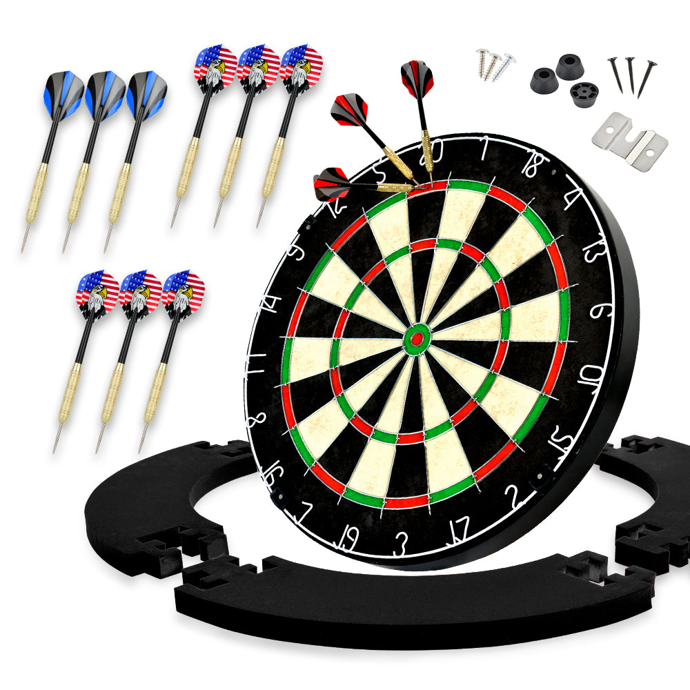 Bristle Dartboard + Darts + EVA Surround Combo