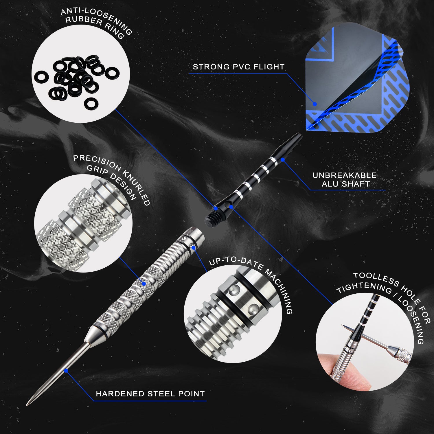 FST180 GEN1 Silver Dart Set (Pack of 3)