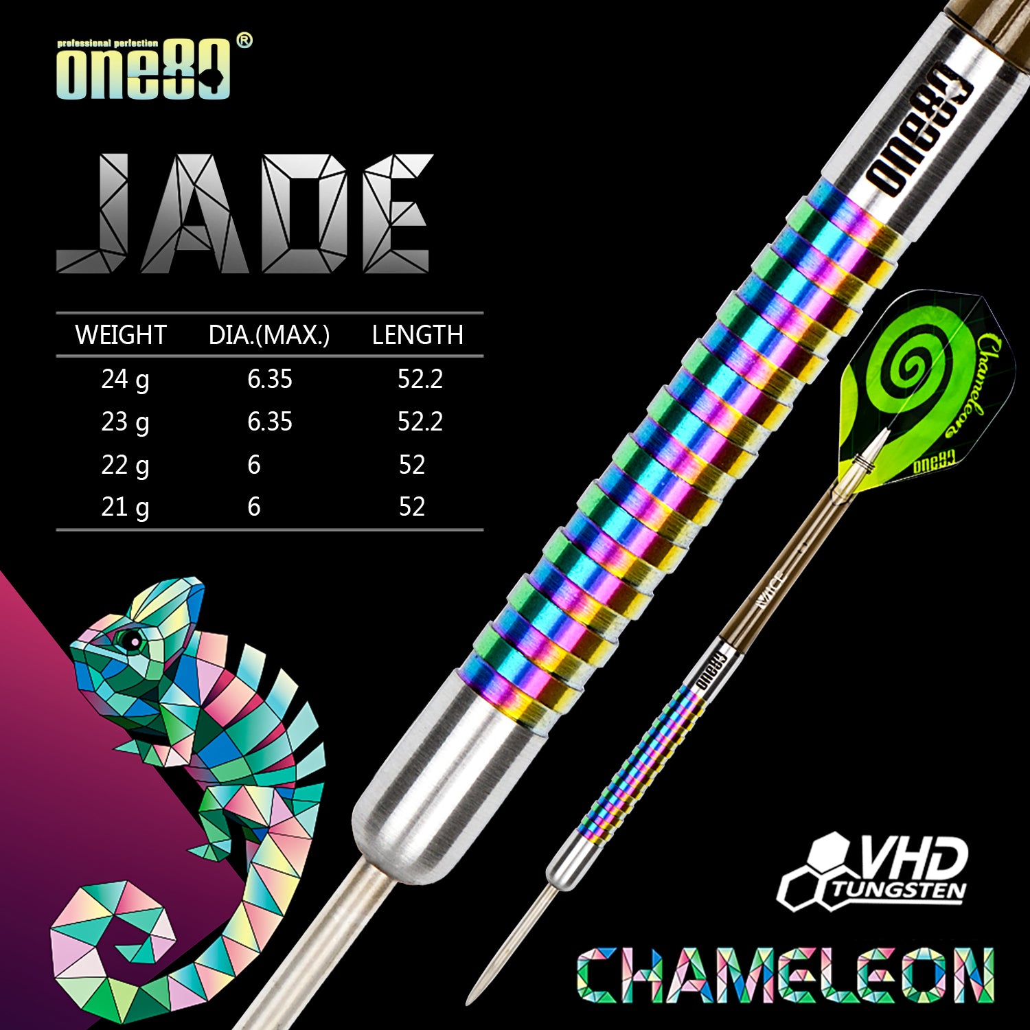Chameleon Jade Dart Set (Pack of 3)