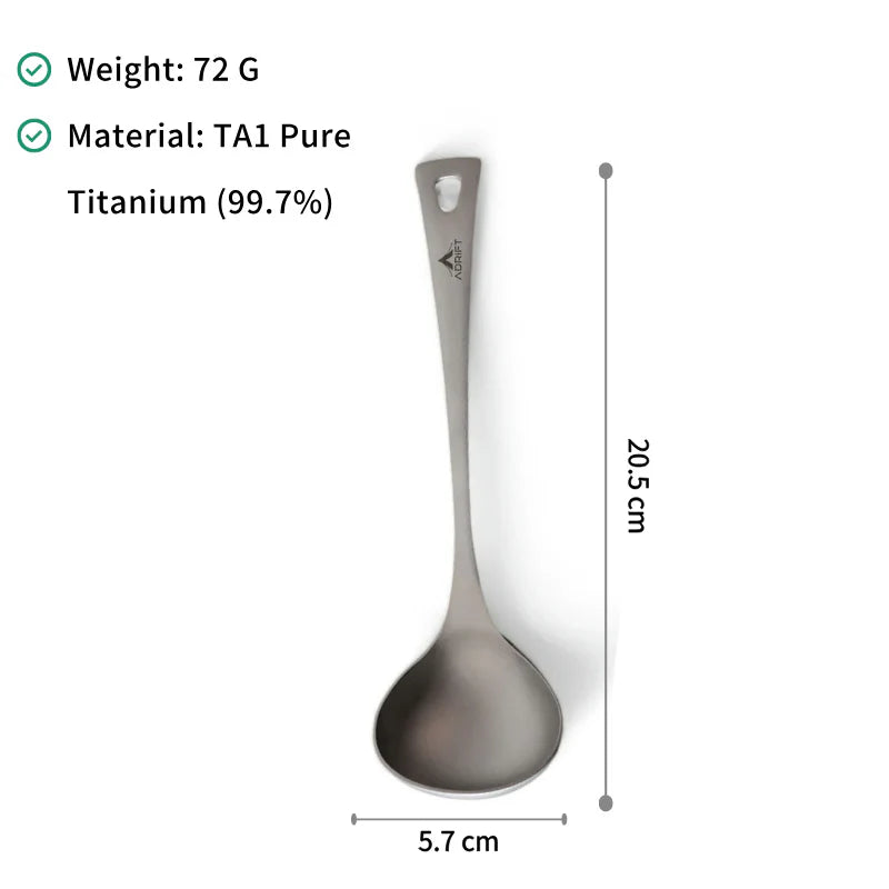 Ultralight Pure Titanium Ladle