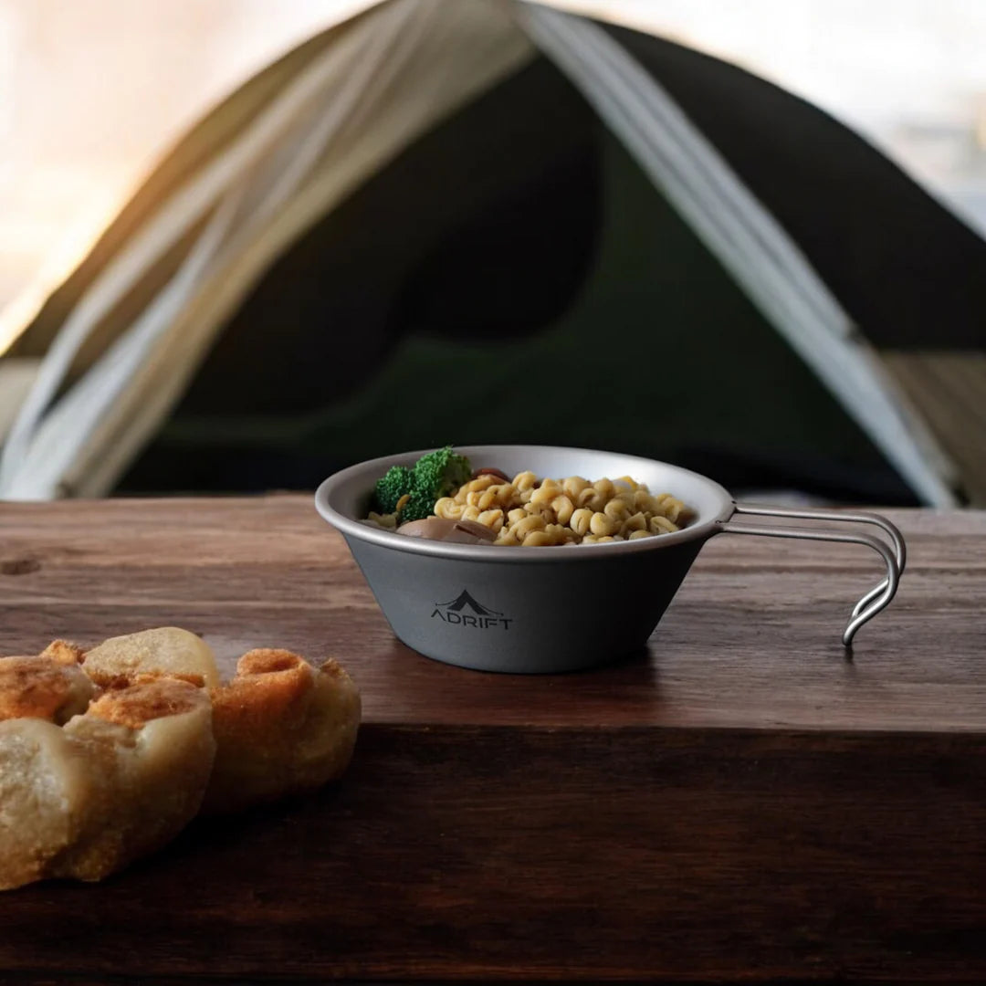 Ultralight Pure Titanium Bowl with Handle