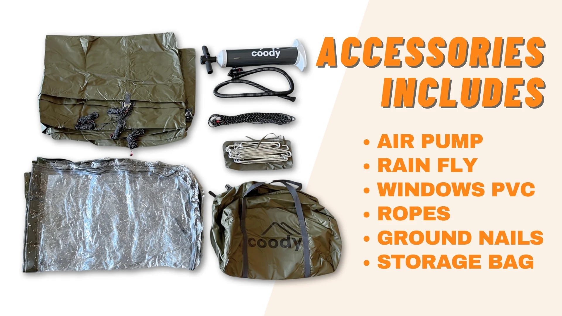 Inflatable Tent - Terra 8.0 (for 2 to 4 Persons)