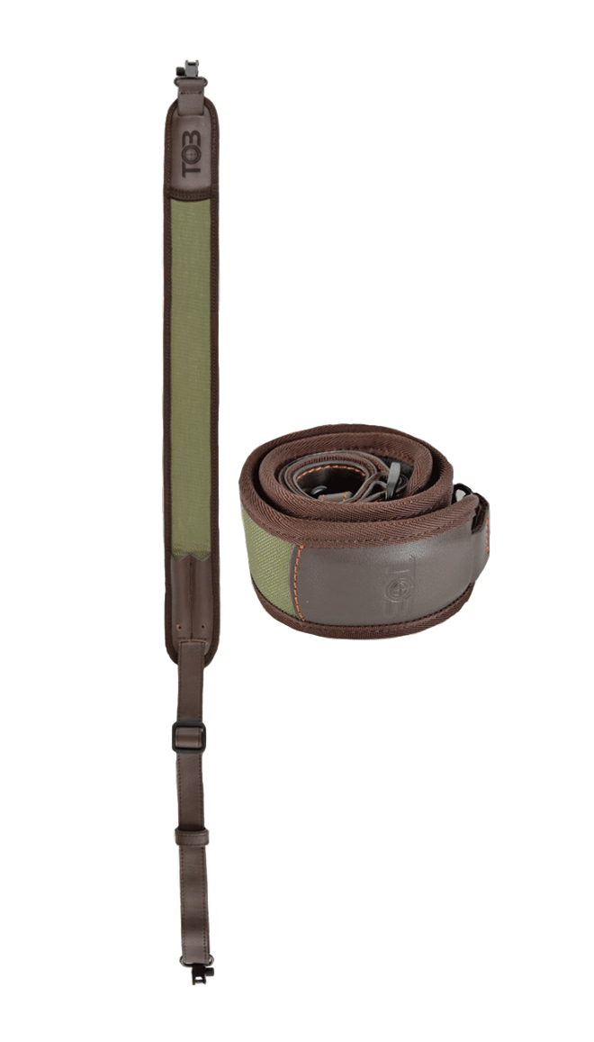 Adjustable Gun Sling - Leather + Neoprene