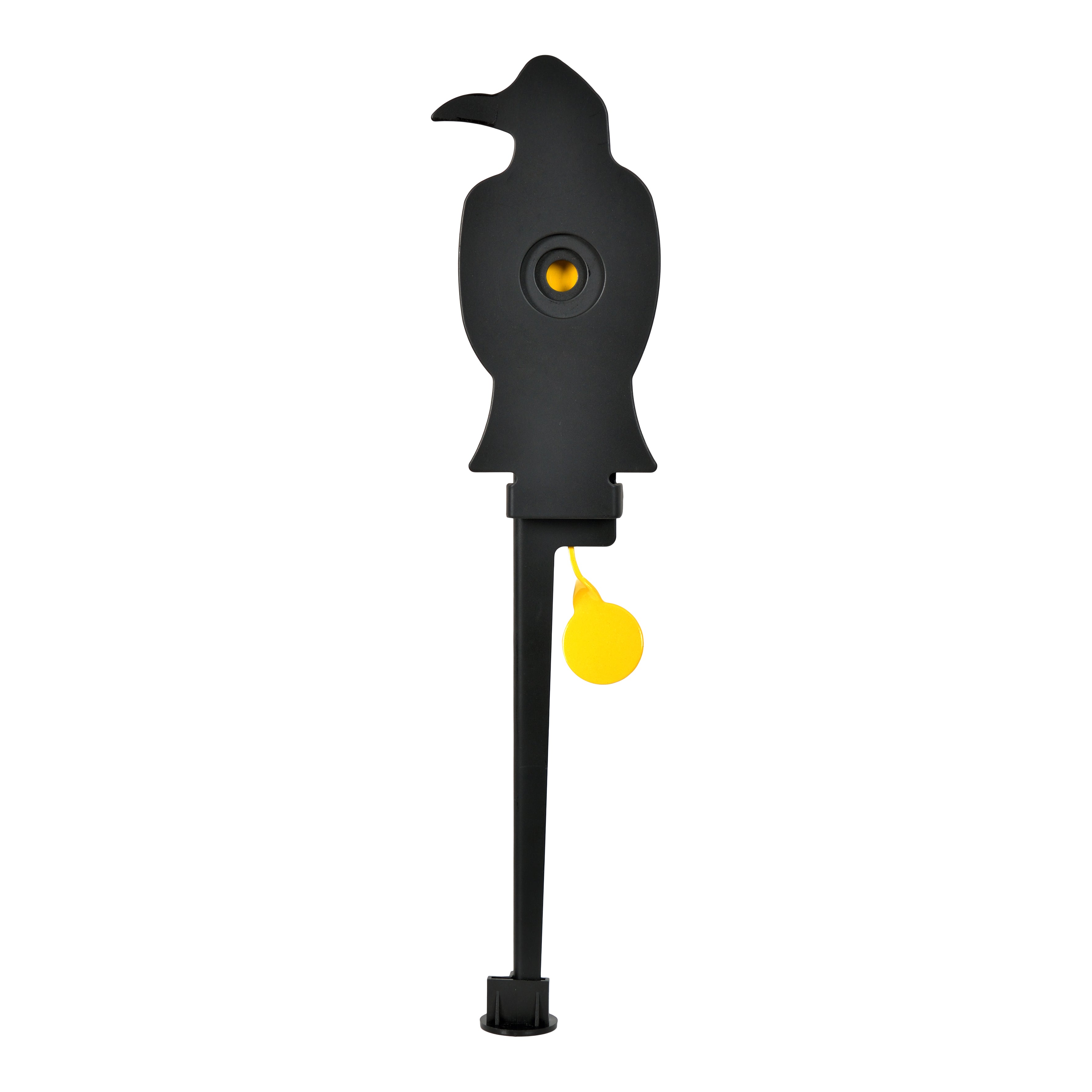 Airgun Knockdown Target Stand with Spinning Crow-Shaped Metal Target