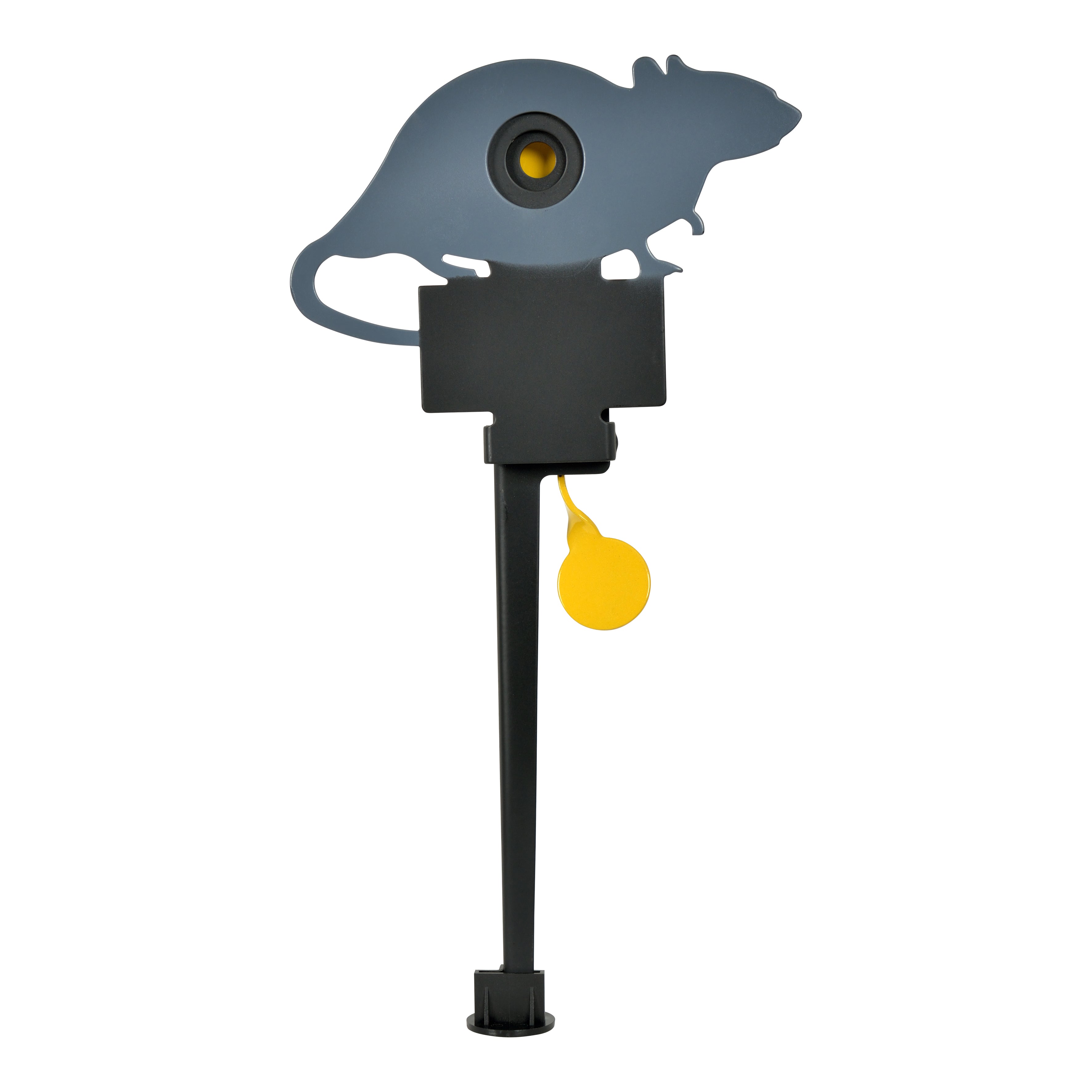 Airgun Knockdown Target Stand with Spinning Mouse-Shaped Metal Target