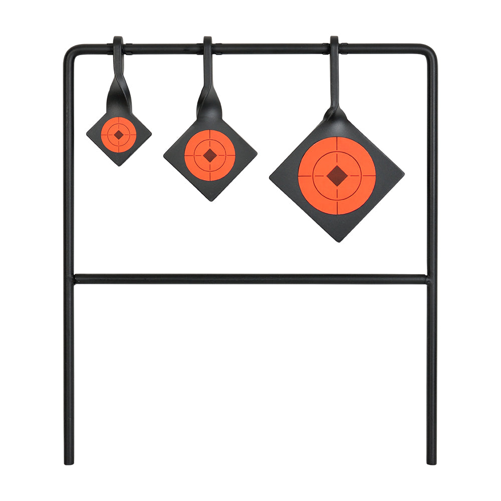 Outdoor Auto Reset Triple Steel Spinner Shooting Target Stand