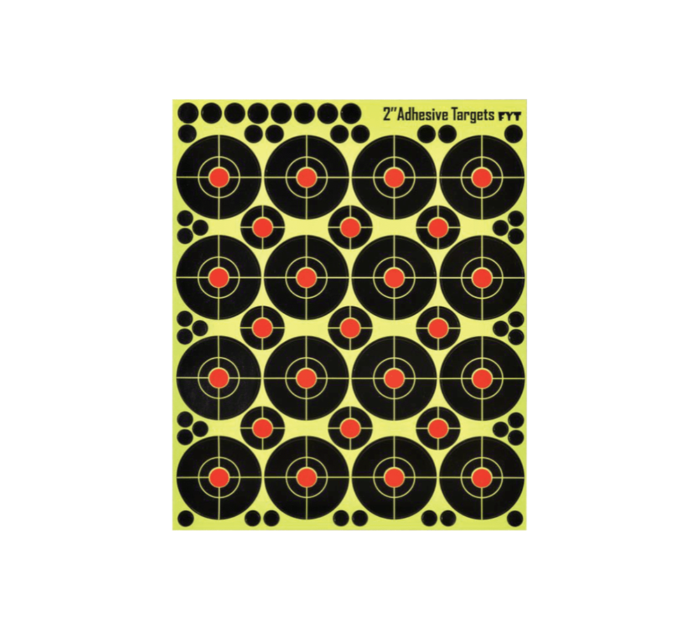 Splatter Adhesive Ring Targets with 16 Stickers (Pack of 10)