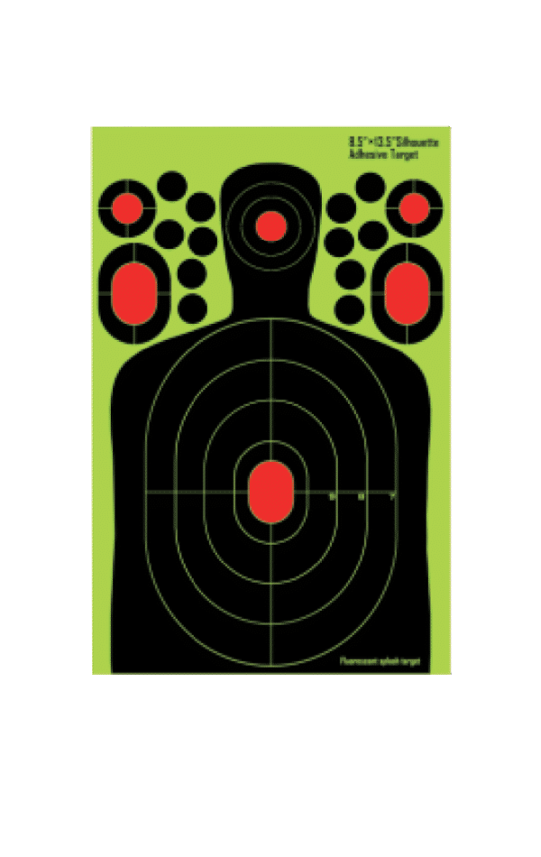 Splatter Adhesive Human + Ring Targets (Pack of 10)