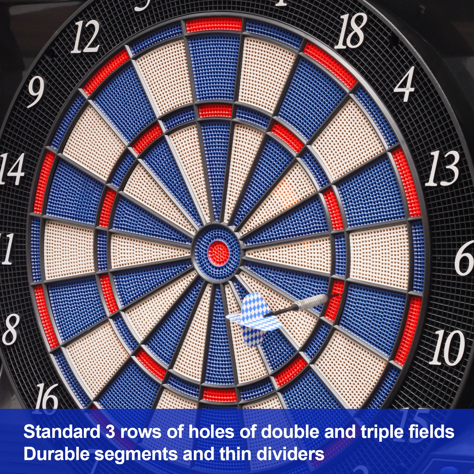 16-Player Electronic Dartboard Cabinet Set