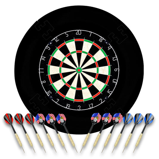 Bristle Dartboard + Darts + EVA Surround Combo