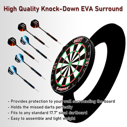 Gladiator 2 Darts + Dartboard + EVA Surround Combo