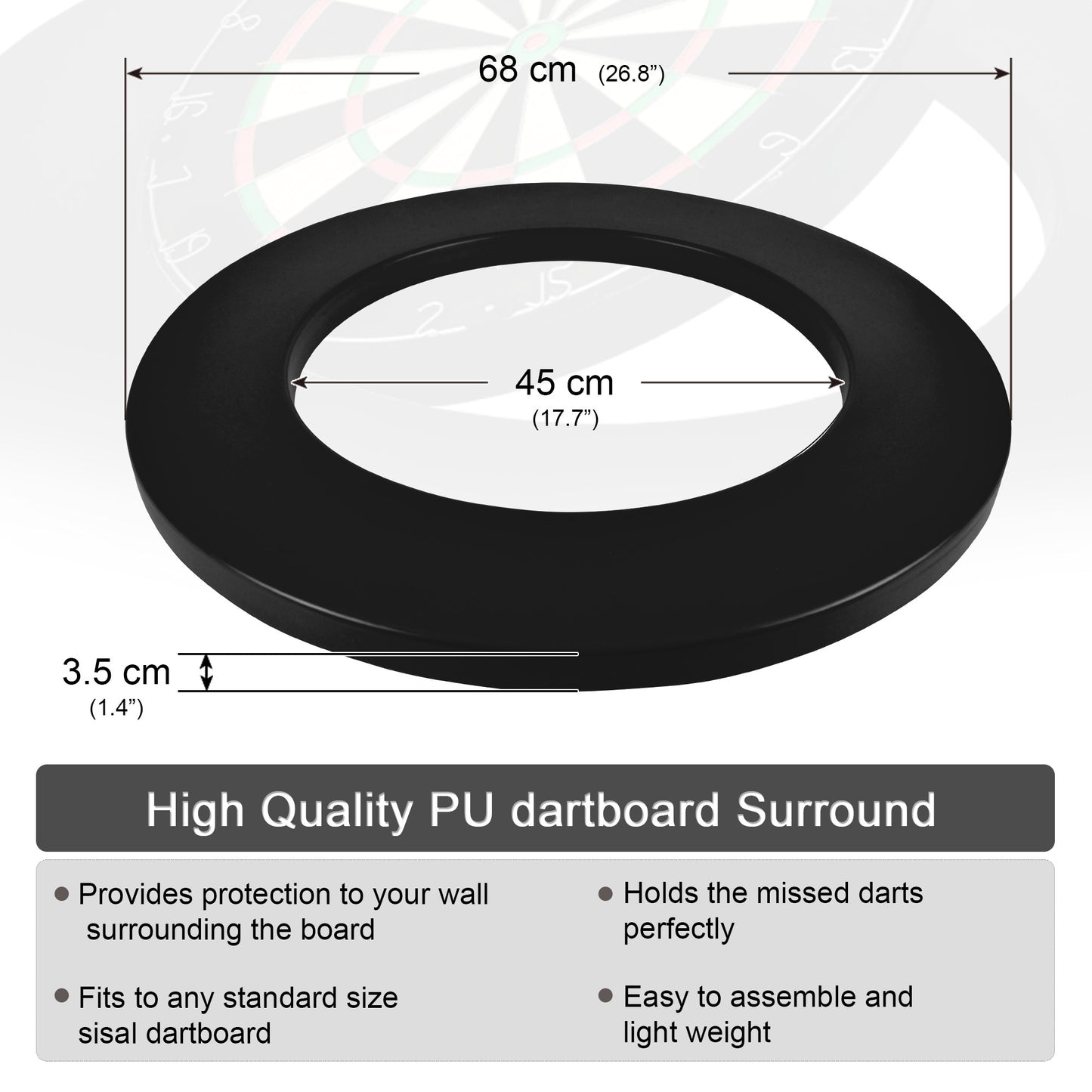 PU Dartboard Surround (No Logo)