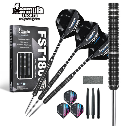 FST180 GEN3 Black + Silver Dart Set (Pack of 3)