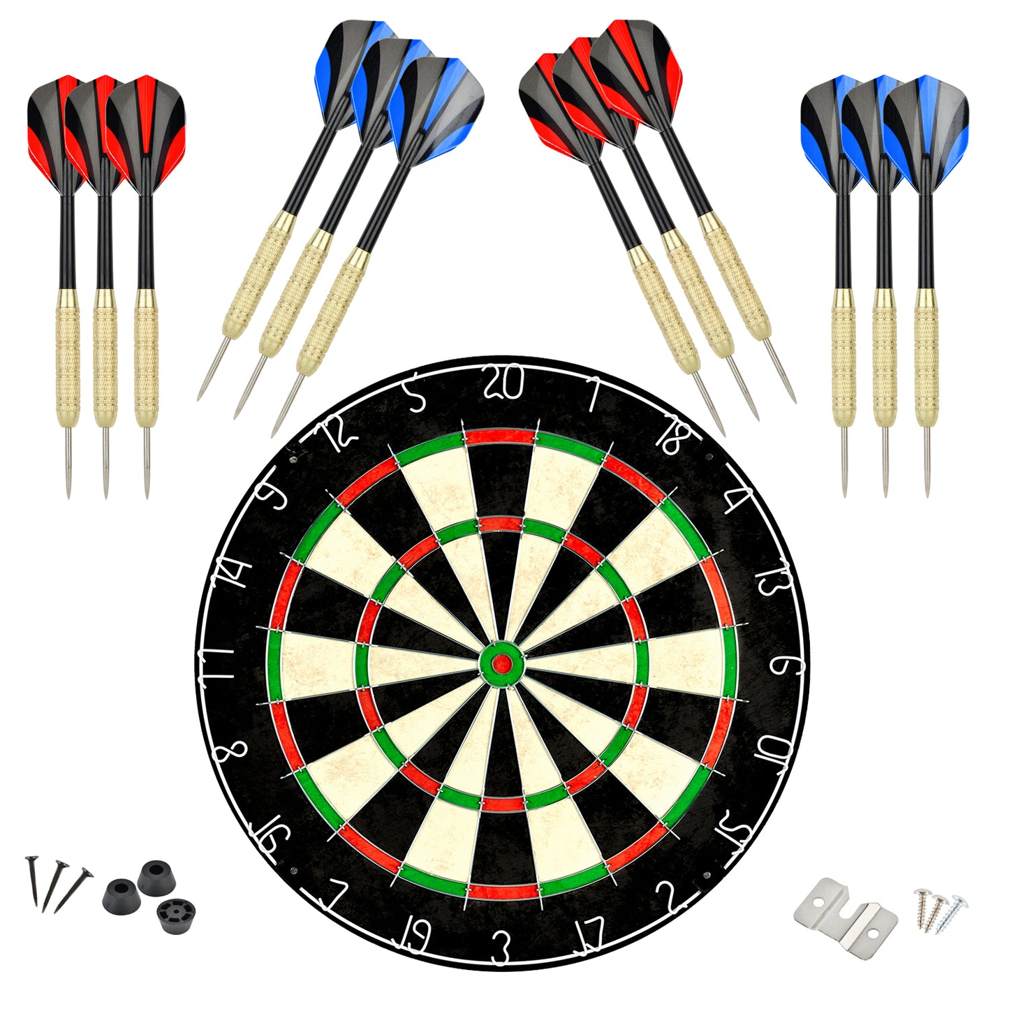 Bristle Dartboard + Darts Combo