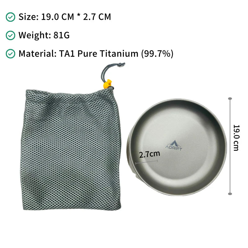 Ultralight Pure Titanium Plate