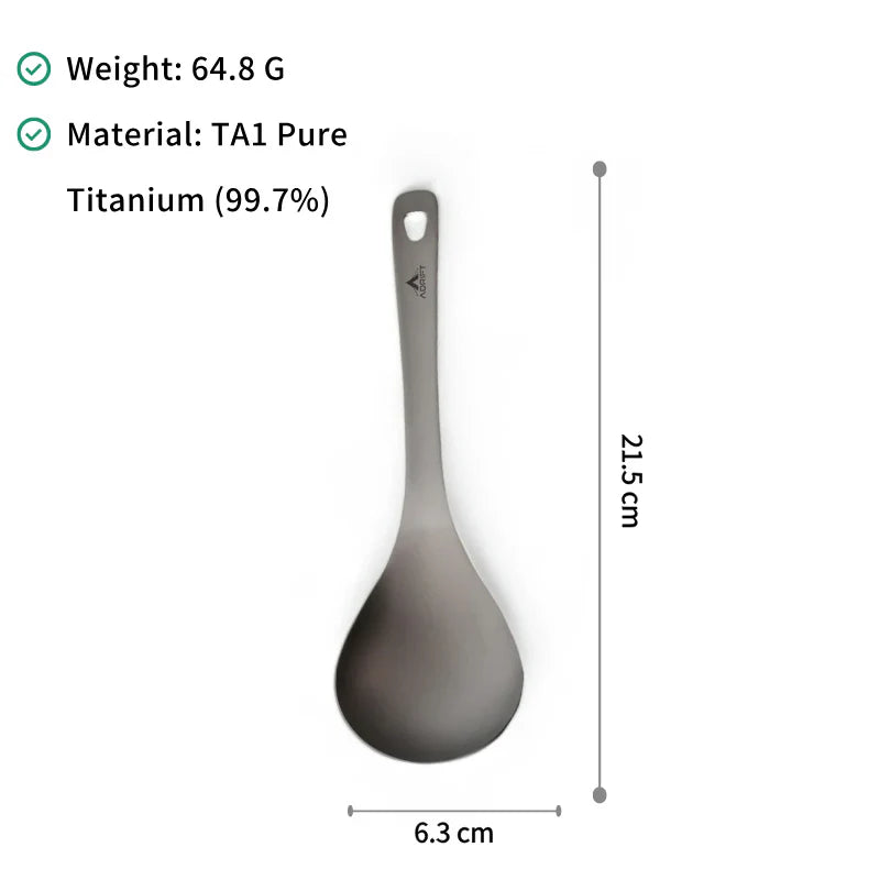 Ultralight Pure Titanium Spoon