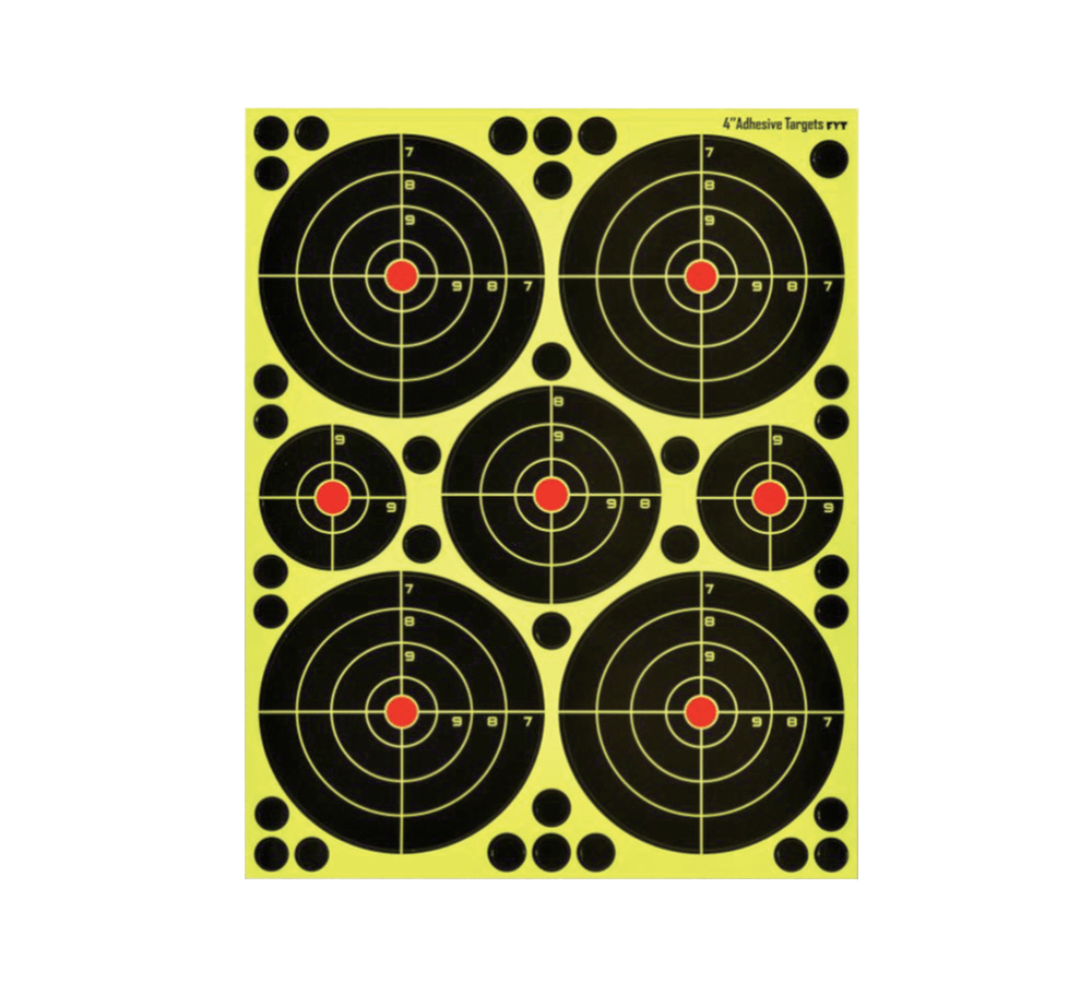 Splatter Adhesive Ring Targets with 7 Stickers (Pack of 10)